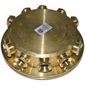 Dabmar Lighting 10Ways Underwater Junction Box, Brass - 1.58 x 5.50 x 5.50 in. DA85478